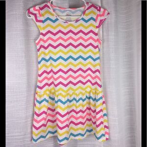 4 for $20 Neon Striped Summer Dress Sz L (10/12)